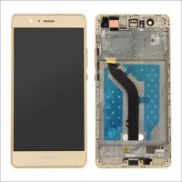 TOUCH SCREEN DISPLAY LCD PER HUAWEI P9 LITE ORO CON FRAME GOLD DITIGIZER RICAMBIO SCHERMO