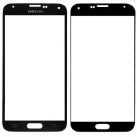 VETRO PER SAMSUNG S5 LENS G900 G900F NERO BLACK GLASS RICAMBIO NO DISPLAY LCD