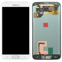 TOUCH SCREEN DISPLAY BIANCO ORIGINALE SAMSUNG GALAXY S5 G900F GH97-15959A