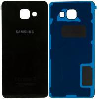 COPRIBATTERIA NERO VETRO POSTERIORE PER SAMSUNG A5 2016 A510F COLORE HOUSING