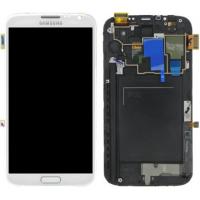 TOUCH SCREEN DISPLAY LCD PER GALAXY NOTE 2 N7100 ASSEMBLATO BIANCO RICAMBIO