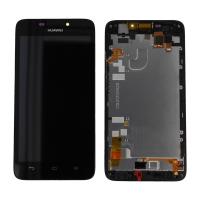 TOUCH SCREEN DISPLAY NERO LCD ASSEMBATO PER HUAWEI ASCEND G630 BLACK