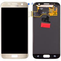 TOUCH SCREEN DISPLAY GOLD ORO ORIGINALE PER SAMSUNG GALAXY S7 G930F GH97-18523C