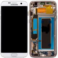 TOUCH SCREEN DISPLAY BIANCO ORIGINALE SAMSUNG GALAXY S7 EDGE G935F GH97-18533D