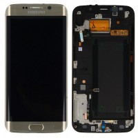 TOUCH SCREEN DISPLAY GOLD ORO PER SAMSUNG S6 EDGE G925F GH97-17162C