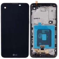 TOUCH SCREEN DISPLAY PER LG X SCREEN K500N CON FRAME NERO