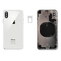 SCOCCA COPRIBATTERIA POSTERIORE BACK COVER PER APPLE IPHONE X BIANCO