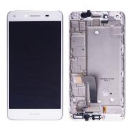 TOUCH SCREEN DISPLAY PER HUAWEI Y5 2 BIANCO CON FRAME / Y6 2 COMPACT