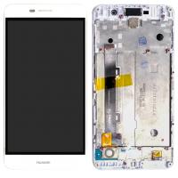 TOUCH SCREEN DISPLAY BIANCO CON FRAME PER HUAWEI Y6 PRO / ENJOY 5