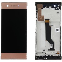 TOUCH SCREEN DISPLAY PER SONY XPERIA XA1 G3121 G3123 G3112 G3116 CON FRAME ROSA