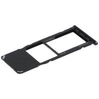 CARRELLO SIM TRAY PER SAMSUNG GALAXY A750 A7 2018 NERO