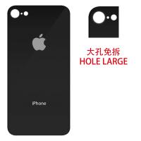 COPRIBATTERIA COPRI BATTERIA PER APPLE IPHONE 8 VETRO NERO BLACK BACK COVER