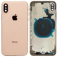 SCOCCA CON FRAME PER APPLE IPHONE XS GOLD ORO VUOTA