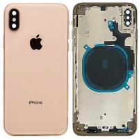 SCOCCA CON FRAME PER APPLE IPHONE XS MAX GOLD ORO