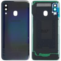 COPRIBATTERIA BACK COVER PER SAMSUNG GALAXY A40 A405 NERO