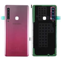 COPRIBATTERIA BACK COVER PER SAMSUNG GALAXY A920 A9 2018 CON VETRO FOTOCAMERA ROSA