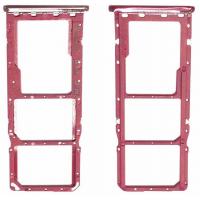 CARRELLO SIM TRAY PER SAMSUNG GALAXY A505 A50 ROSSO