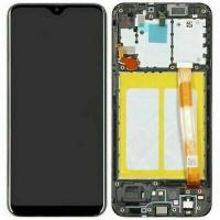 TOUCH SCREEN DISPLAY LCD ORIGINALE NERO PER SAMSUNG A20E A202 GH82-20229A CON FRAME