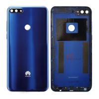 COPRIBATTERIA SCOCCA PER HUAWEI Y7 2018 BLU BACK COVER