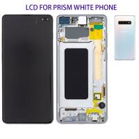 TOUCH SCREEN DISPLAY ORIGINALE PER SAMSUNG S10 PLUS SM-G975F PRISM WHITE BIANCO