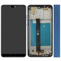 TOUCH SCREEN DISPLAY PER HUAWEI P20 CON FRAME BLU