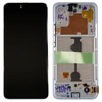 TOUCH SCREEN DISPLAY ORIGINALE PER SAMSUNG GALAXY A908 A90 5G CON FRAME BIANCO