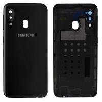 COPRIBATTERIA PER SAMSUNG GALAXY A20E A202 NERO BACK COVER