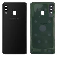 VETRO FOTOCAMERA CAMERA GLASS PER SAMSUNG GALAXY A205 A20 CON FRAME NERO