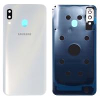 COPRIBATTERIA BACK COVER PER SAMSUNG GALAXY A305 A30 CON VETRO FOTOCAMERA BIANCO
