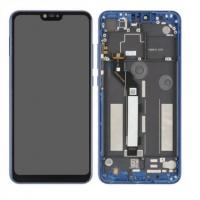 TOUCH SCREEN DISPLAY PER XIOAMI MI 8 LITE CON FRAME BLU