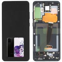 TOUCH SCREEN DISPLAY ORIGINALE PER SAMSUNG GALAXY S20 PLUS G985 G986 NERO