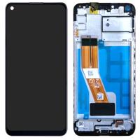 TOUCH SCREEN DISPLAY ORIGINALE PER SAMSUNG M11 M115 (CON FRAME)