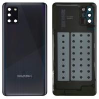 COPRIBATTERIA BACK COVER PER SAMSUNG GALAXY A315 A31 CON VETRO FOTOCAMERA NERO