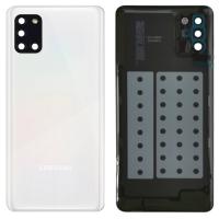 COPRIBATTERIA BACK COVER PER SAMSUNG GALAXY A315 A31 CON VETRO FOTOCAMERA BIANCO