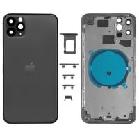 SCOCCA COPRIBATTERIA BACK COVER PER APPLE IPHONE 11 PRO MAX NERO