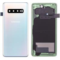 COPRIBATTERIA BACK COVER ORIGINALE PER SAMSUNG GALAXY S10 BIANCO G973 PRISM WHITE