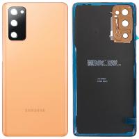 COPRIBATTERIA BACK COVER PER SAMSUNG GALAXY G781 S20 FE 5G CON VETRO FOTOCAMERA ORANGE