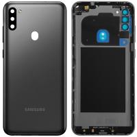 COPRIBATTERIA BACK COVER PER SAMSUNG GALAXY M11 M115 NERO