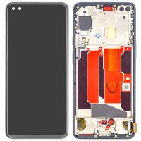 TOUCH SCREEN DISPLAY PER ONEPLUS ONE PLUS NORD 5G CON FRAME GRIGIO