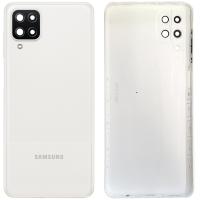 COPRIBATTERIA BACK COVER PER SAMSUNG GALAXY A125 A12 CON VETRO FOTOCAMERA BIANCO