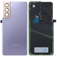 COPRIBATTERIA BACK COVER ORIGINAL PER SAMSUNG GALAXY G991 S21 CON VETRO FOTOCAMERA VIOLA