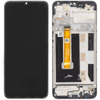 TOUCH SCREEN DISPLAY PER OPPO A15 CON FRAME NERO CPH2185 / CPH2179