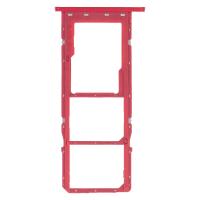 CARRELLO SIM TRAY PER SAMSUNG GALAXY A02S A025 ROSSO