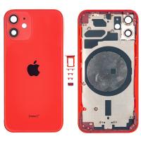 SCOCCA COPRIBATTERIA BACK COVER PER APPLE IPHONE 12 MINI ROSSO