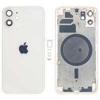 SCOCCA COPRIBATTERIA BACK COVER PER APPLE IPHONE 12 BIANCO