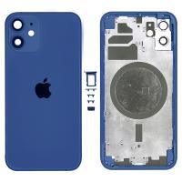 SCOCCA COPRIBATTERIA BACK COVER PER APPLE IPHONE 12 BLU