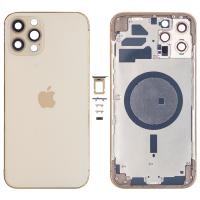 SCOCCA BACK COVER PER APPLE IPHONE 12 PRO MAX GOLD