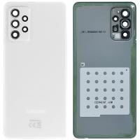 COPRIBATTERIA BACK COVER PER SAMSUNG GALAXY A725 A72 CON VETRO FOTOCAMERA BIANCO