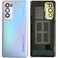 COPRIBATTERIA BACK COVER PER OPPO FIND X3 NEO / RENO 5 PRO 5G NEO SILVER