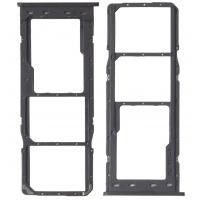 CARRELLO SIM TRAY PER SAMSUNG GALAXY A22 5G A226 NERO